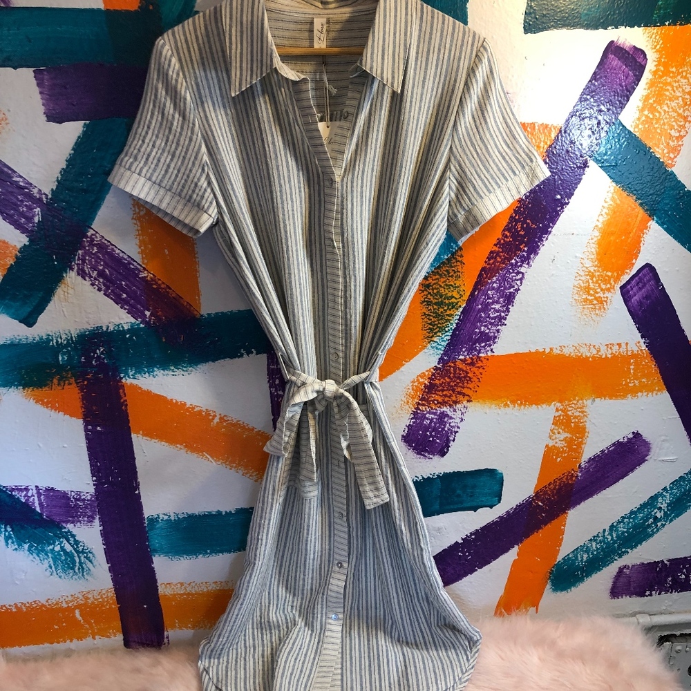 Beach-Vibe Trenchcoat Dress